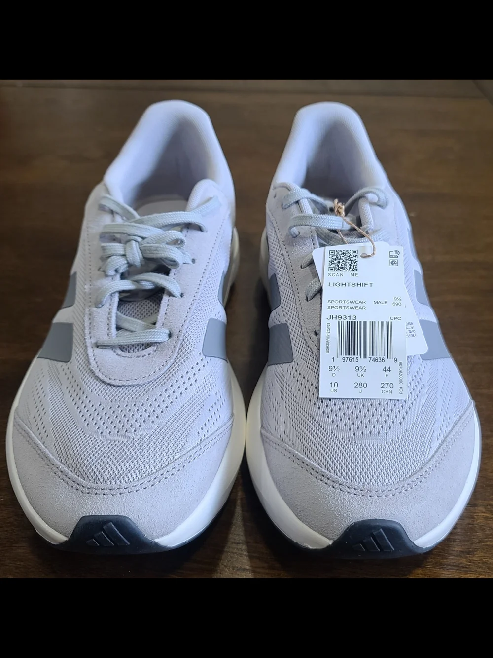 adidas Lightshift Lightmotion Grey Two/Grey Three/Core White Mesh Sneakers Men's